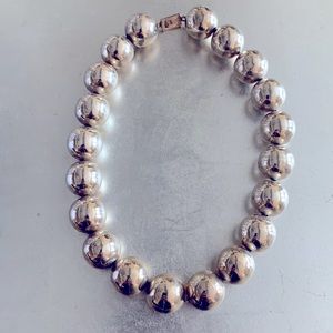 Sterling Silver (925) Bobble Necklace.